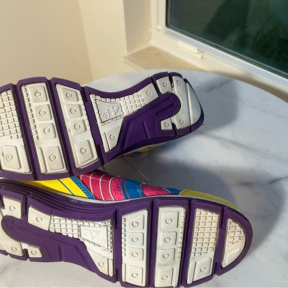 Athletech Retro Colorful Athletic Shoes Women's Size 7.5 Yellow Pink Blue - Picture 6 of 15